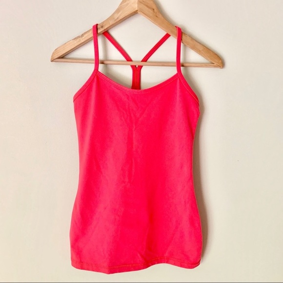 SOLD Lululemon Power Y Tank Electric Coral - Picture 7 of 15